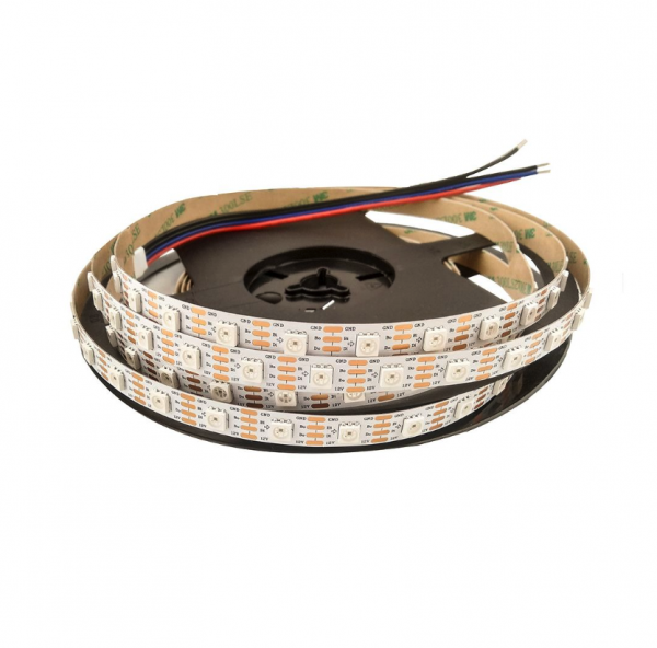 LED стрічка 12В 5050-60-IP20-RGB/SMART-10-12 7,2Вт 1100Лм chip WS2815 10мм